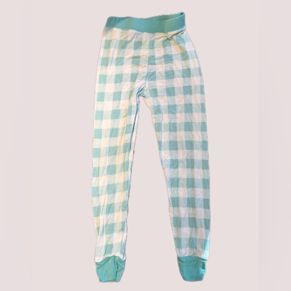 Little sleepies 3T aqua Gingham Two-Piece Pajama Set - Picture 3 of 5